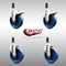 Service Caster 5 Inch 316SS Solid Poly Swivel 1-1/8 Inch Expanding Stem Caster Lock Brake, 2PK SCC-SS316TTLEX20S514-SPUS-2-S-2-118 - alternate 3